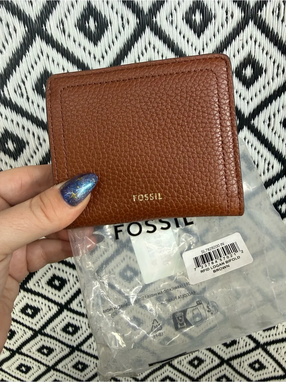 Fossil Logan Leather Small RFID Bifold Wallet